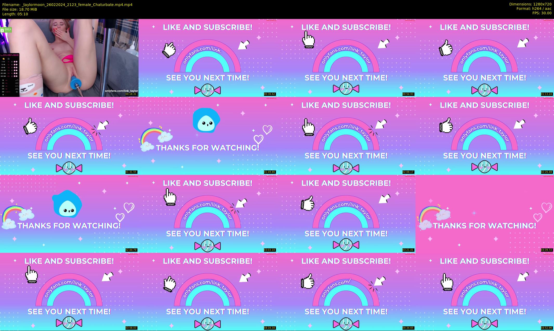 _taylormoon — 6 minute Chaturbate female cam show recording, 720p, Feb 26, 2024
