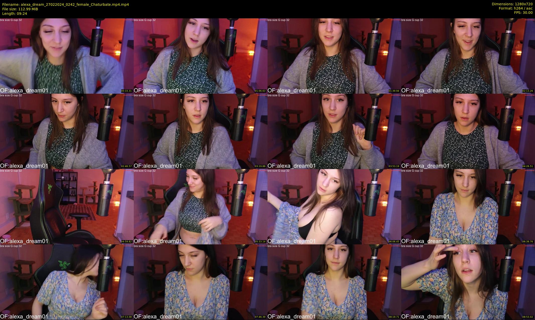 alexa_dream — 10 minute Chaturbate female cam show recording, 720p, Feb 27, 2024