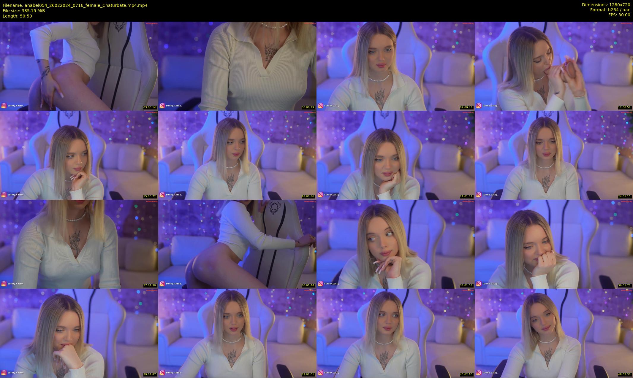 anabel054 — 51 minute Chaturbate female cam show recording, 720p, Feb 26, 2024