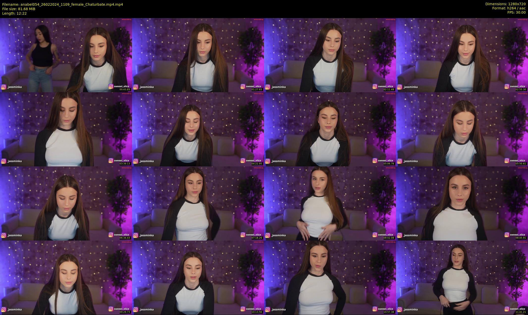 anabel054 — 13 minute Chaturbate female cam show recording, 720p, Feb 26, 2024
