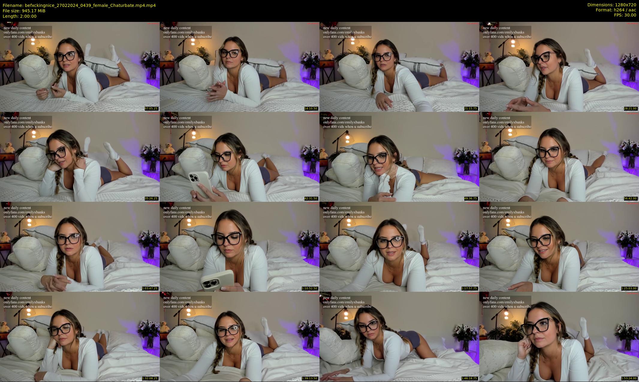 befxckingnice — 120 minute Chaturbate female cam show recording, 720p, Feb 27, 2024