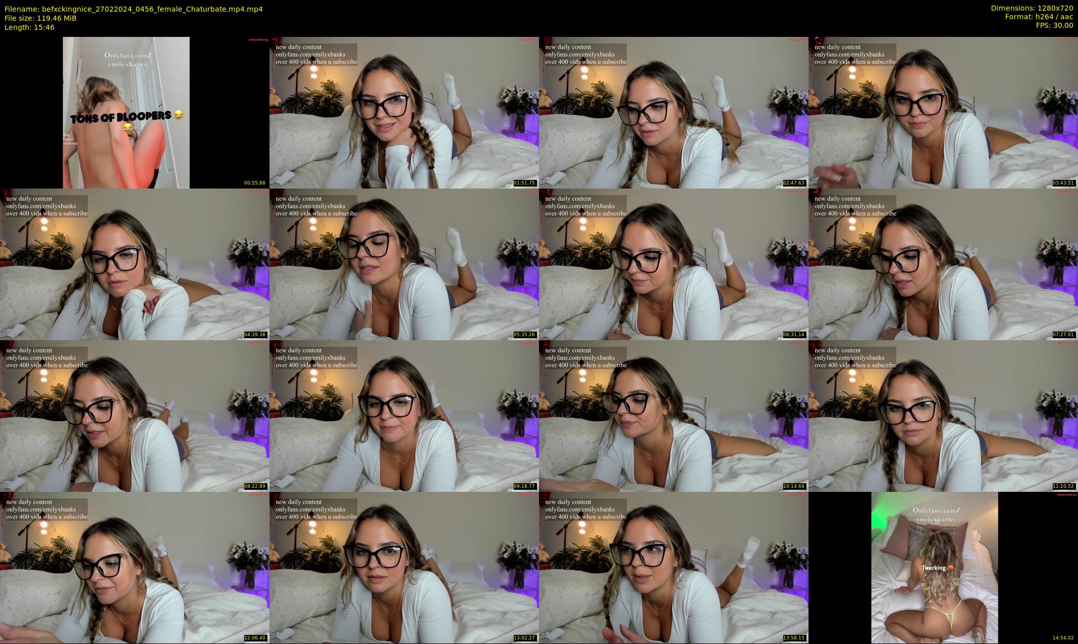 befxckingnice — 16 minute Chaturbate female cam show recording, 720p, Feb 27, 2024