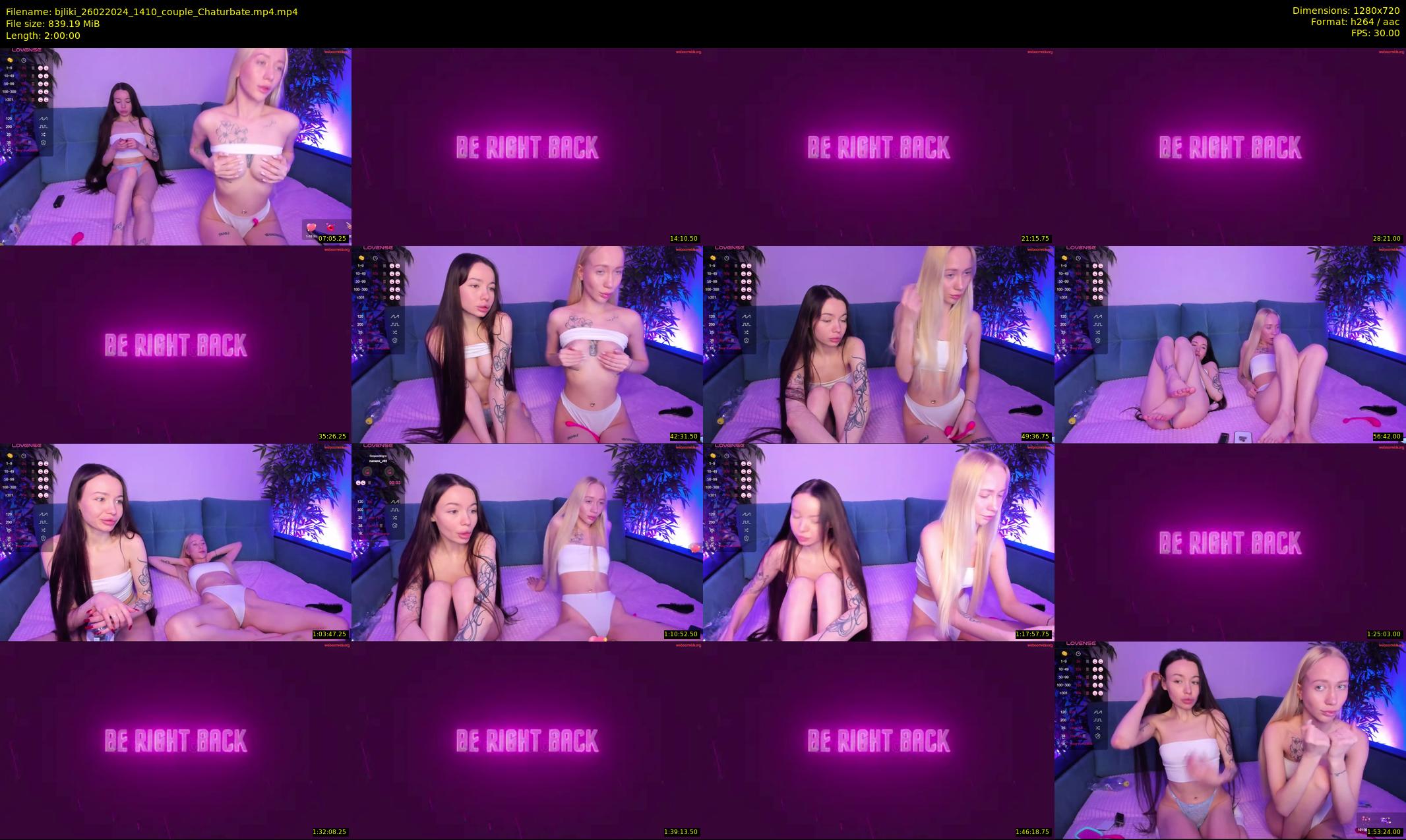 bjliki — 120 minute Chaturbate couple cam show recording, 720p, Feb 26, 2024