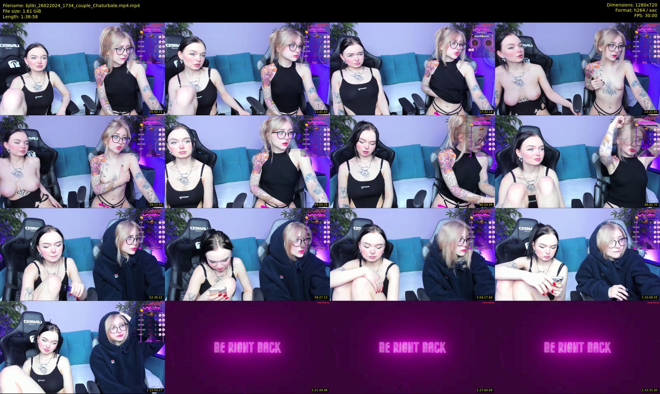 bjliki — 99 minute Chaturbate couple cam show recording, 720p, Feb 26, 2024