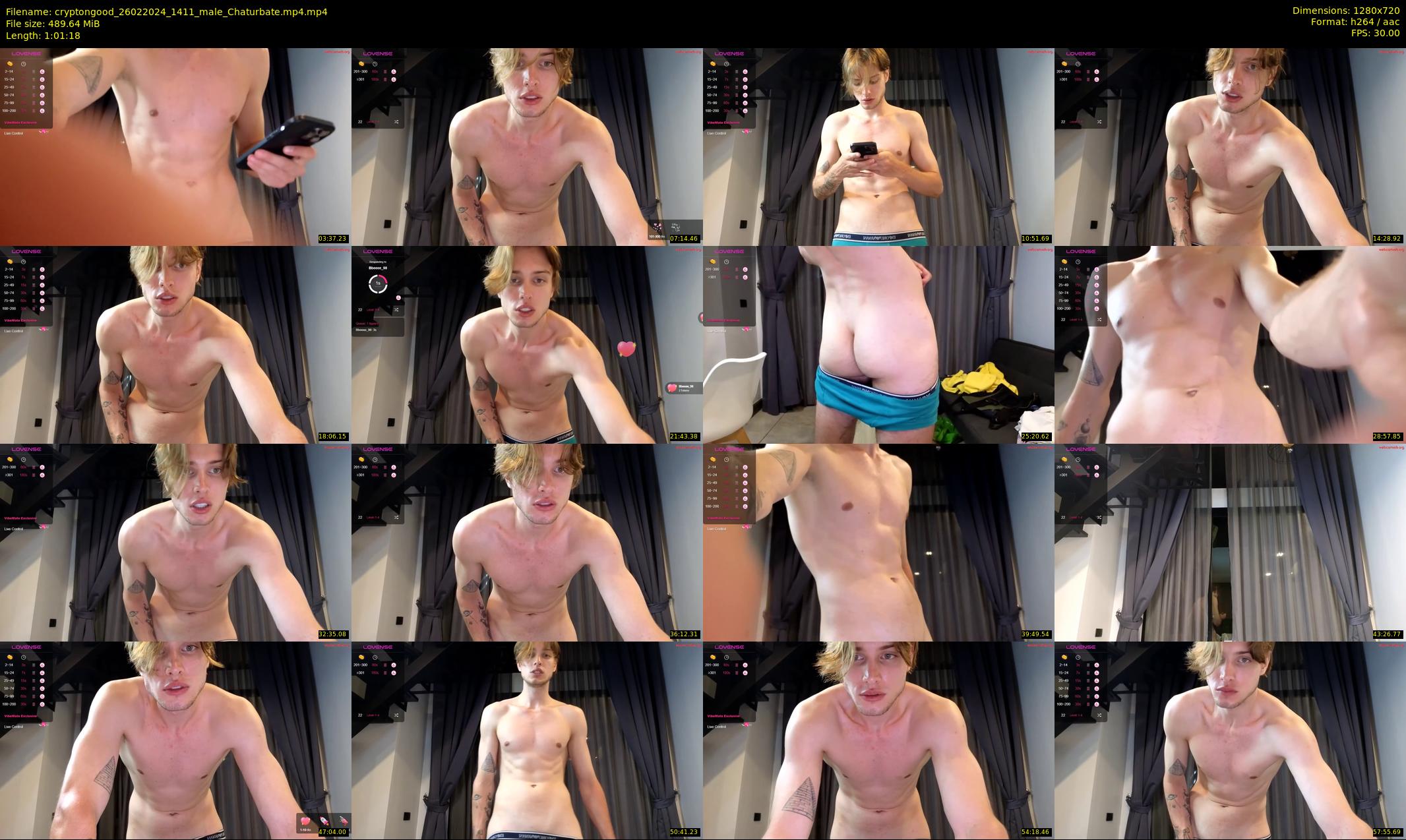 cryptongood — 62 minute Chaturbate male cam show recording, 720p, Feb 26, 2024