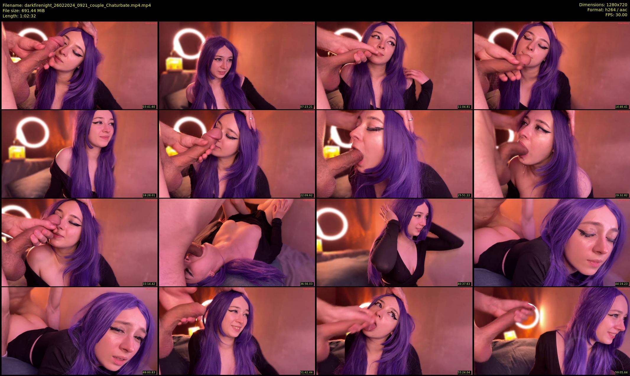 darkfirenight — 63 minute Chaturbate couple cam show recording, 720p, Feb 26, 2024
