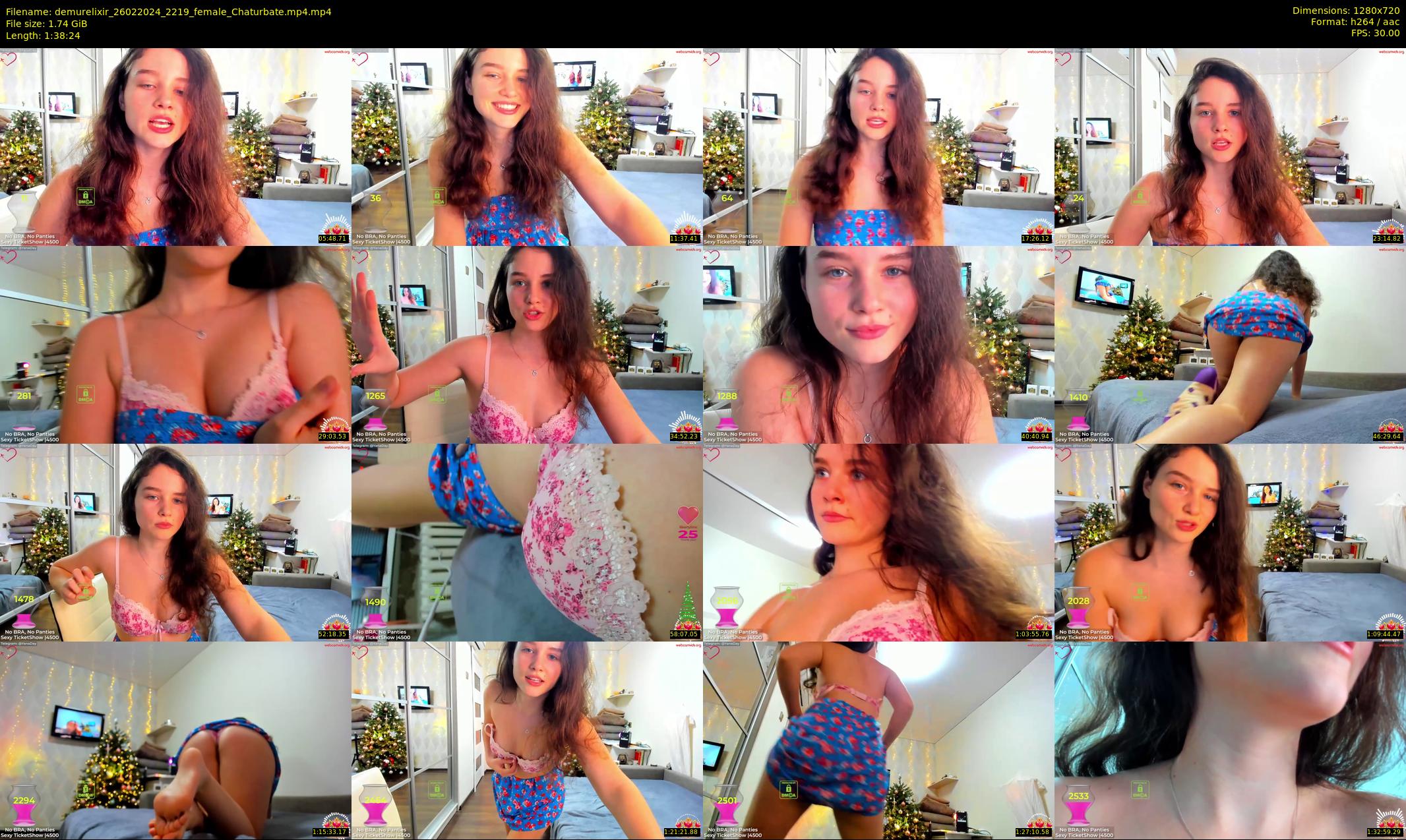 demurelixir — 99 minute Chaturbate female cam show recording, 720p, Feb 26, 2024