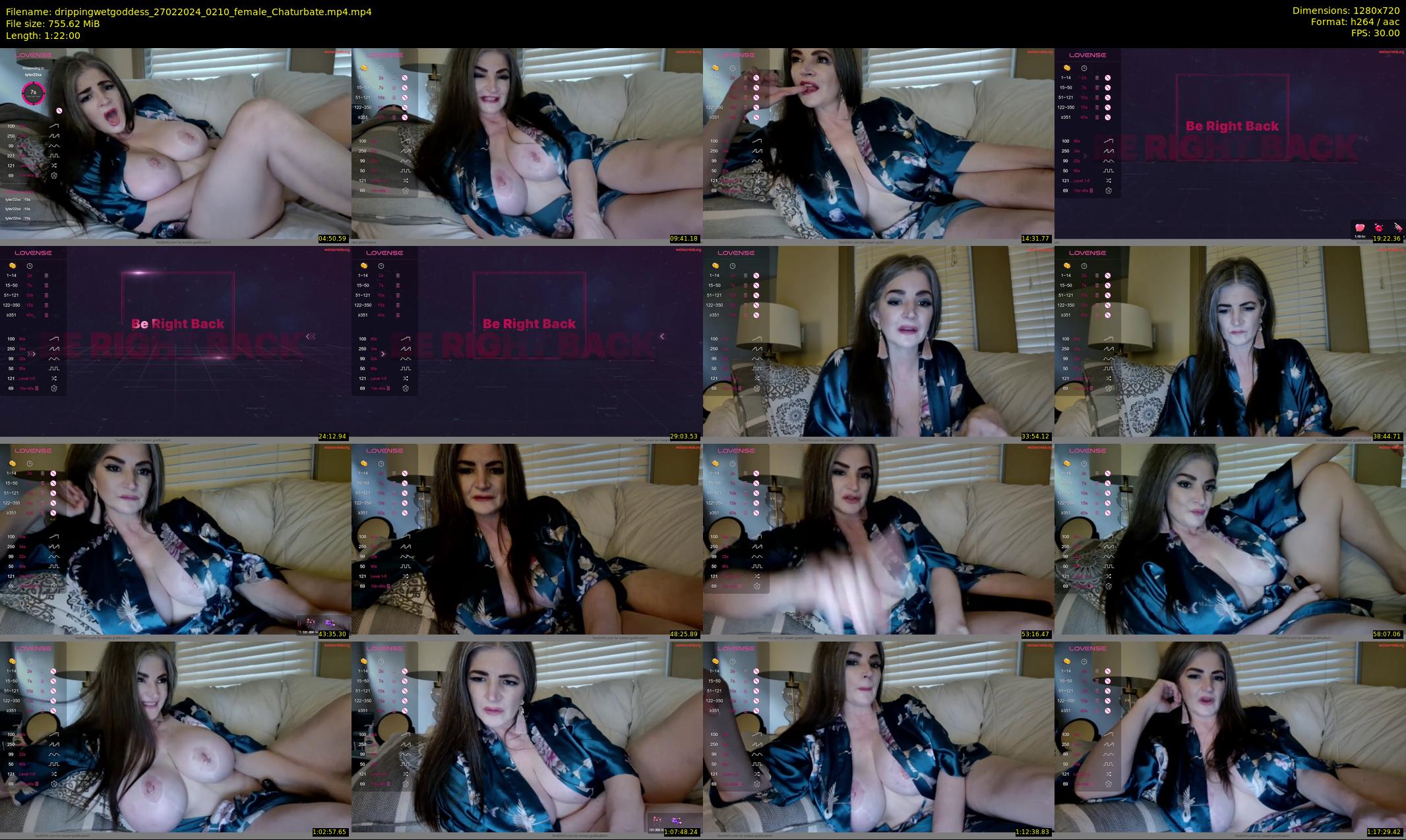 drippingwetgoddess — 82 minute Chaturbate female cam show recording, 720p, Feb 27, 2024