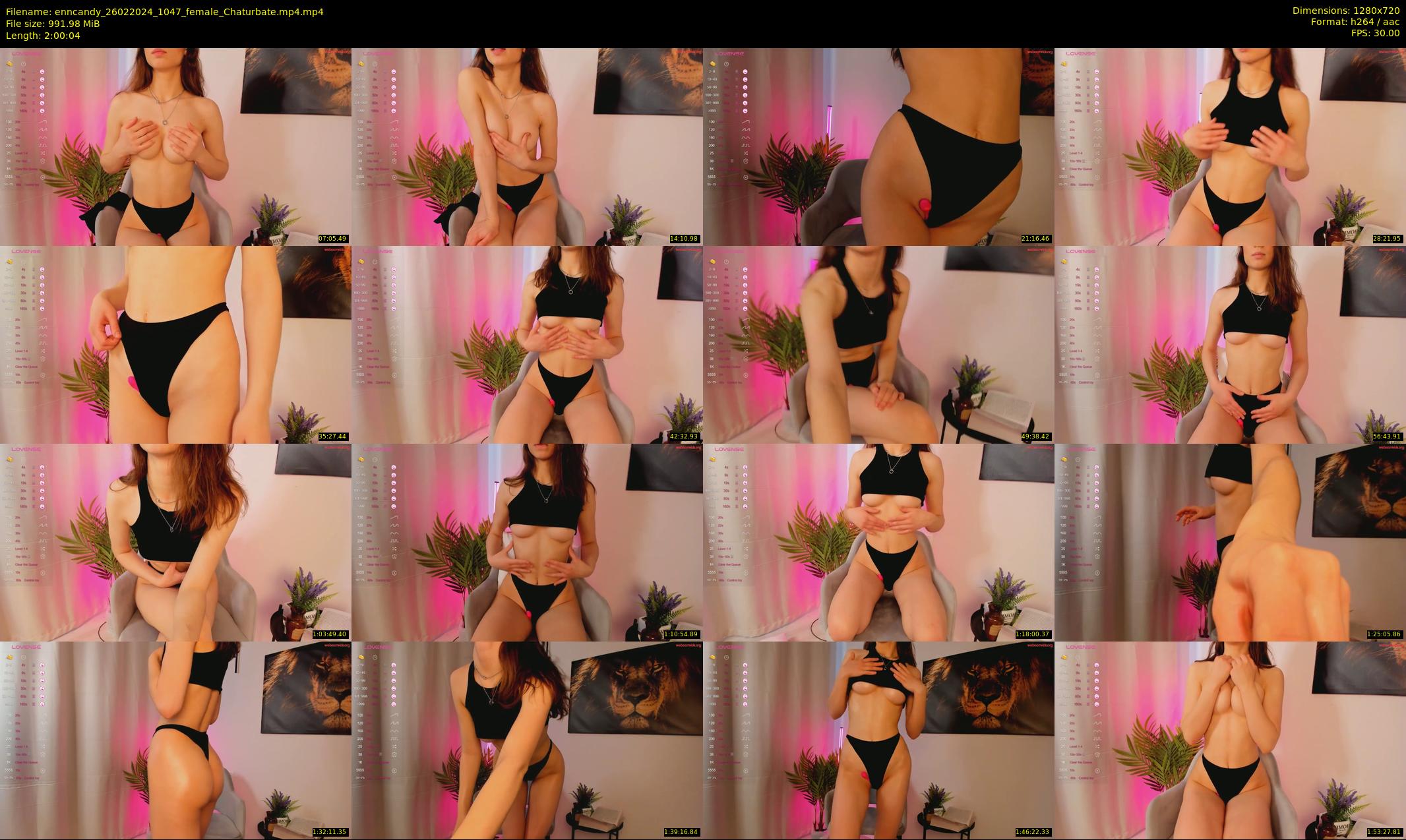 enncandy — 121 minute Chaturbate female cam show recording, 720p, Feb 26, 2024