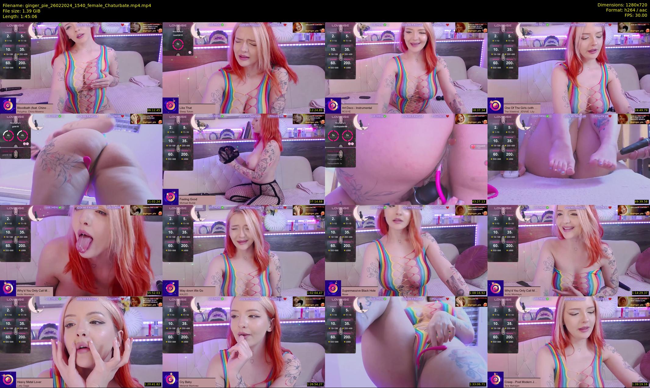 ginger_pie — 106 minute Chaturbate female cam show recording, 720p, Feb 26, 2024