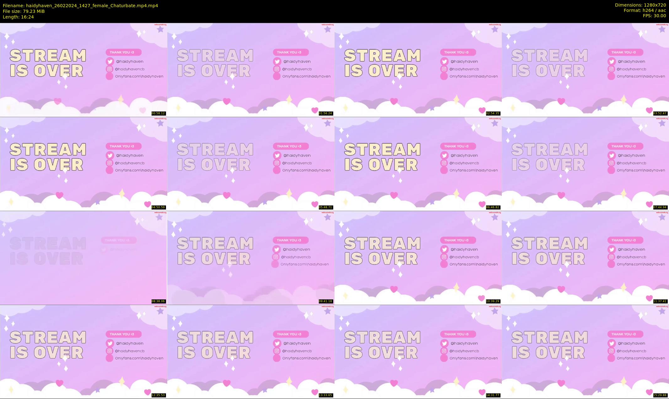 haidyhaven — 17 minute Chaturbate female cam show recording, 720p, Feb 26, 2024