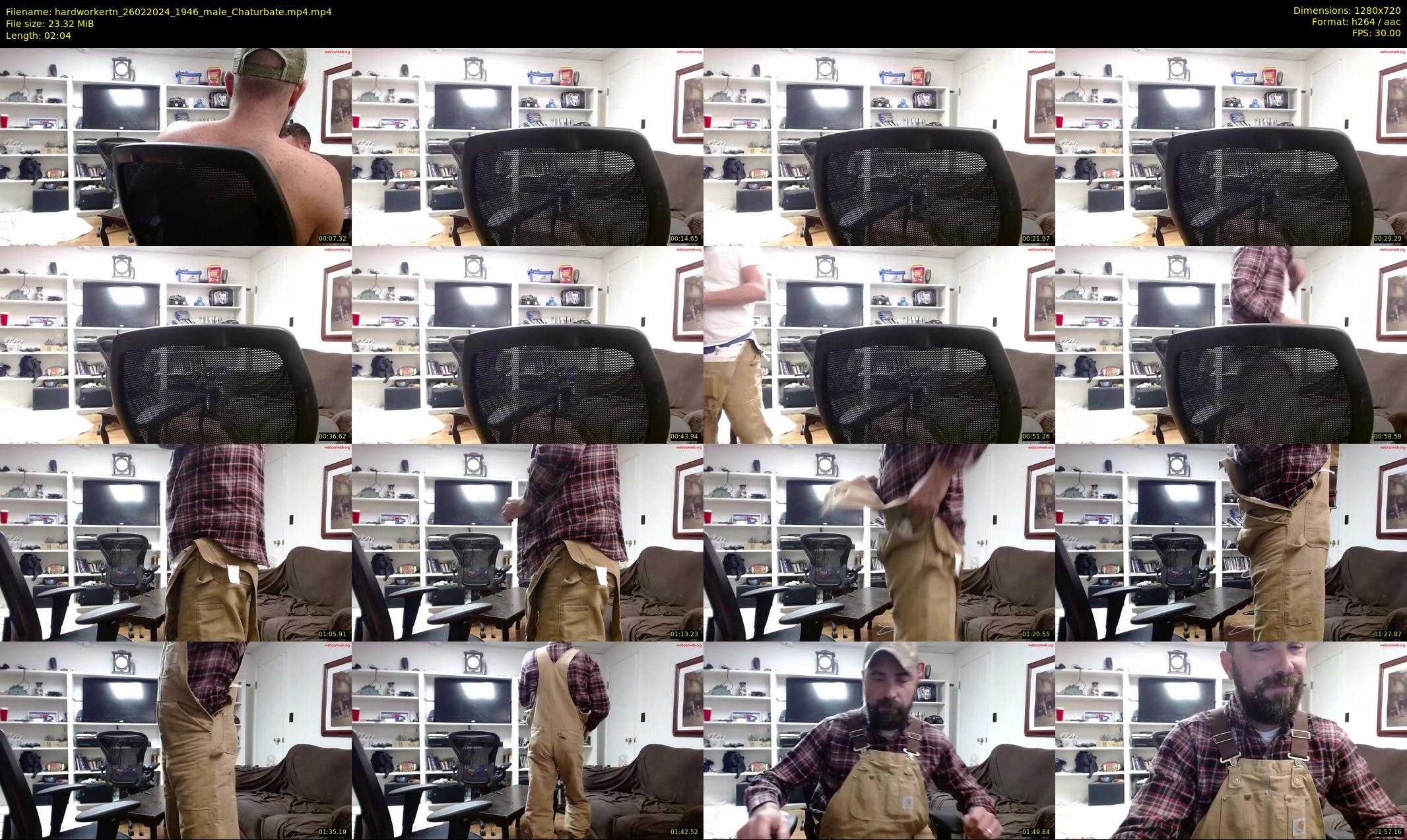 hardworkertn — 3 minute Chaturbate male cam show recording, 720p, Feb 26, 2024