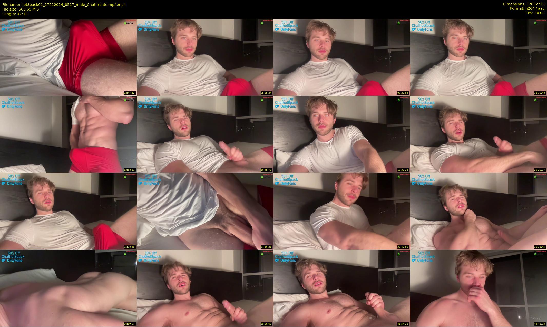 hot8pack01 — 48 minute Chaturbate male cam show recording, 720p, Feb 27, 2024