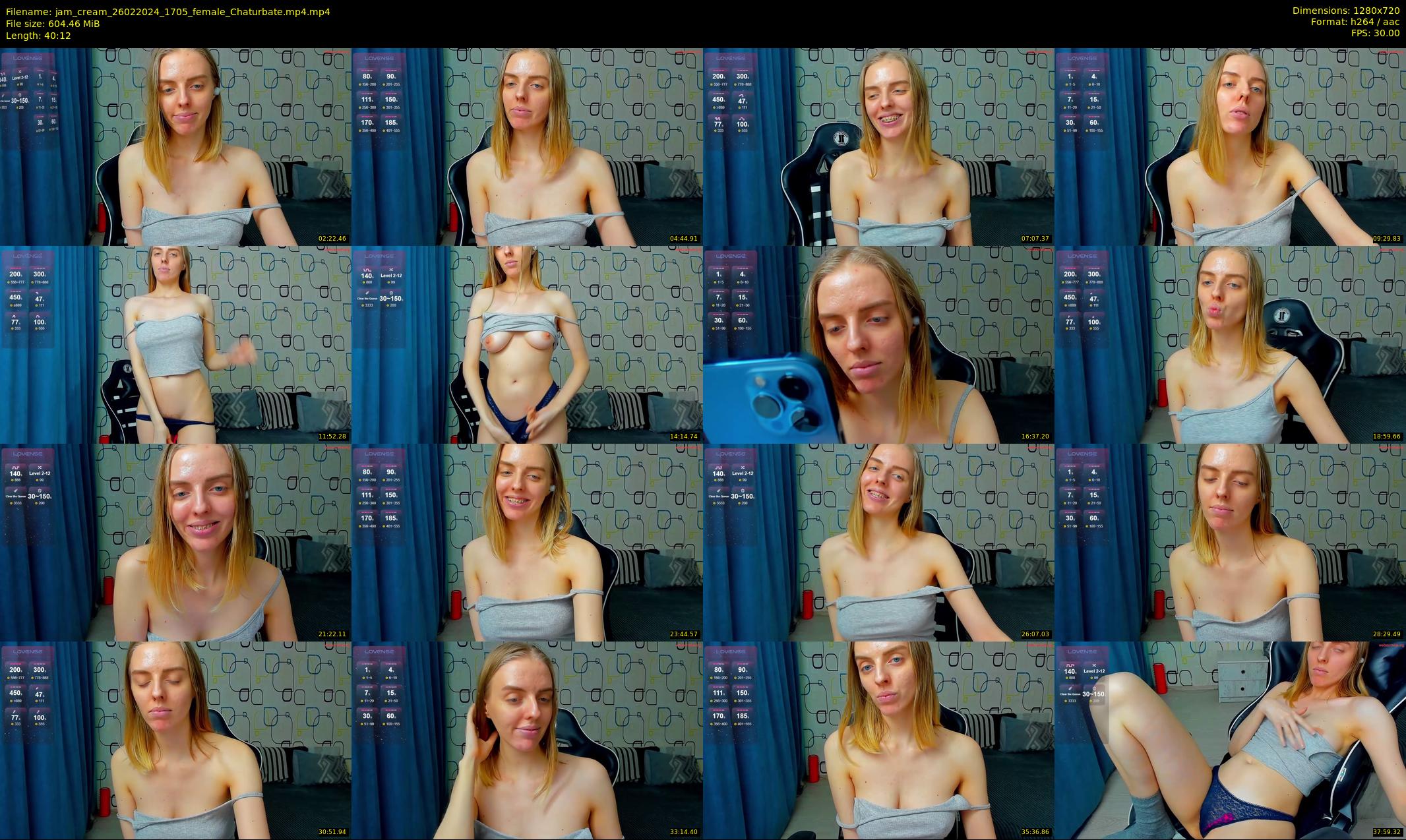 jam_cream — 41 minute Chaturbate female cam show recording, 720p, Feb 26, 2024
