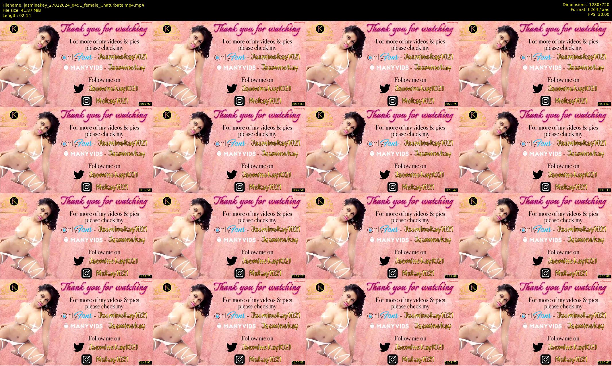 jasminekay — 3 minute Chaturbate female cam show recording, 720p, Feb 27, 2024