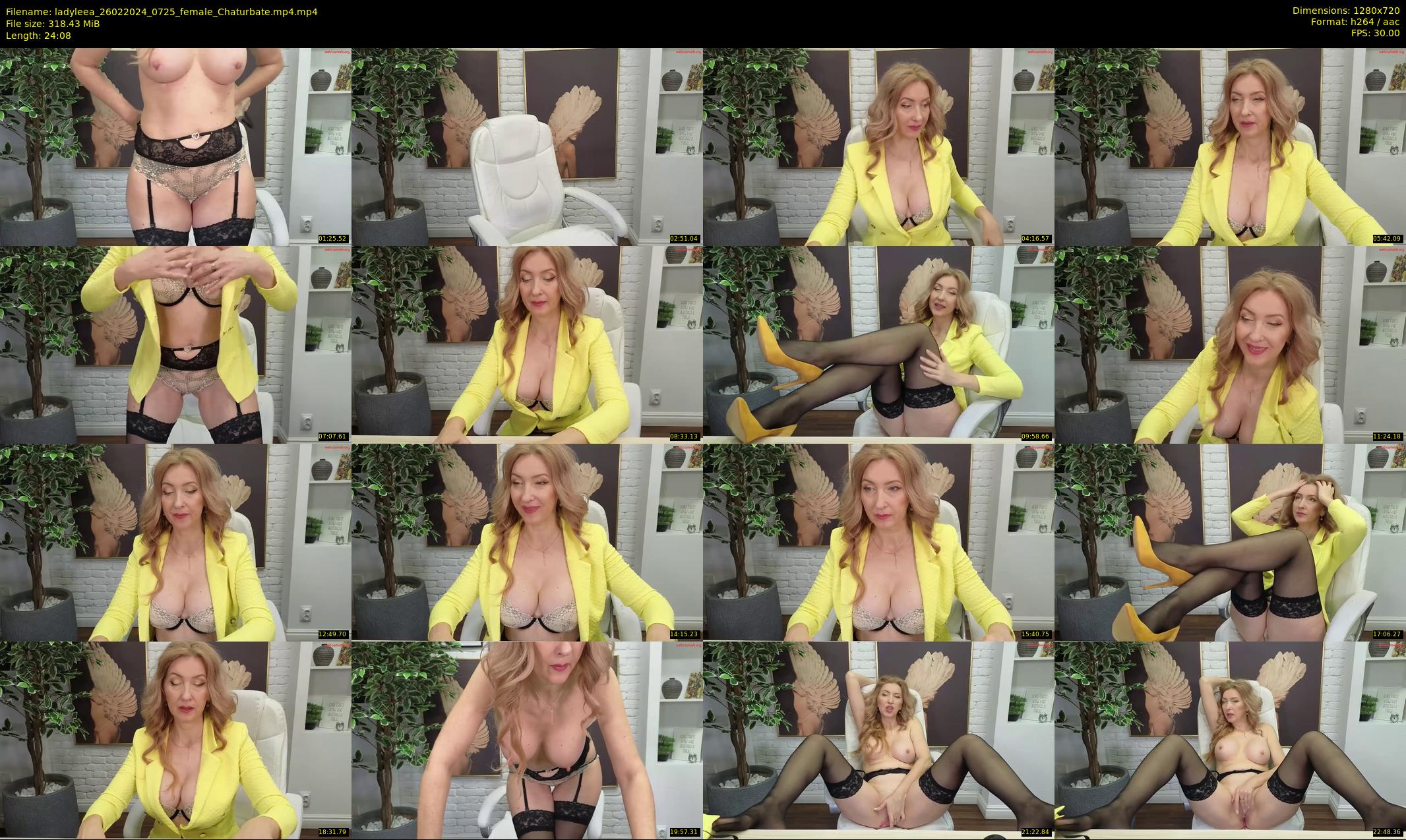 ladyleea — 25 minute Chaturbate female cam show recording, 720p, Feb 26, 2024