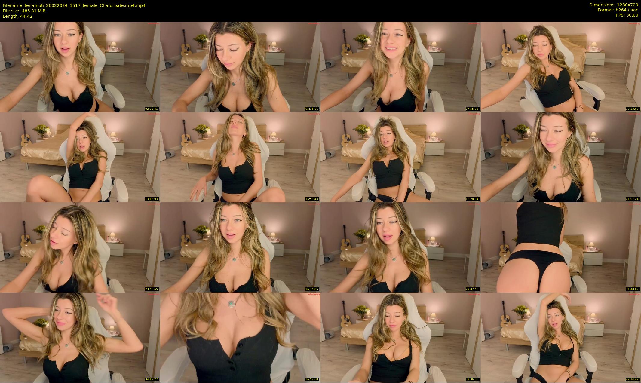 lenamuti — 45 minute Chaturbate female cam show recording, 720p, Feb 26, 2024