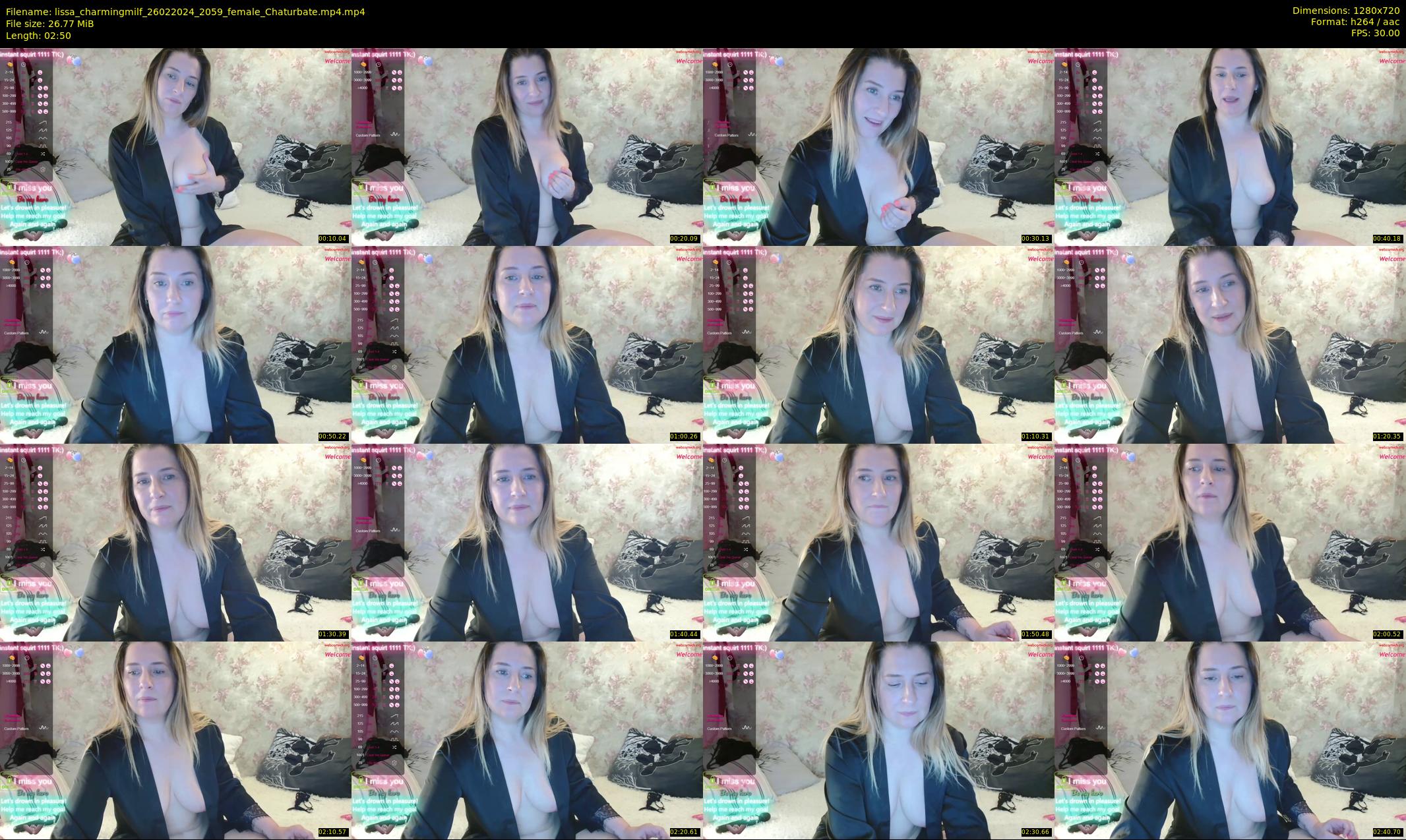lissa_charmingmilf — 3 minute Chaturbate female cam show recording, 720p, Feb 26, 2024