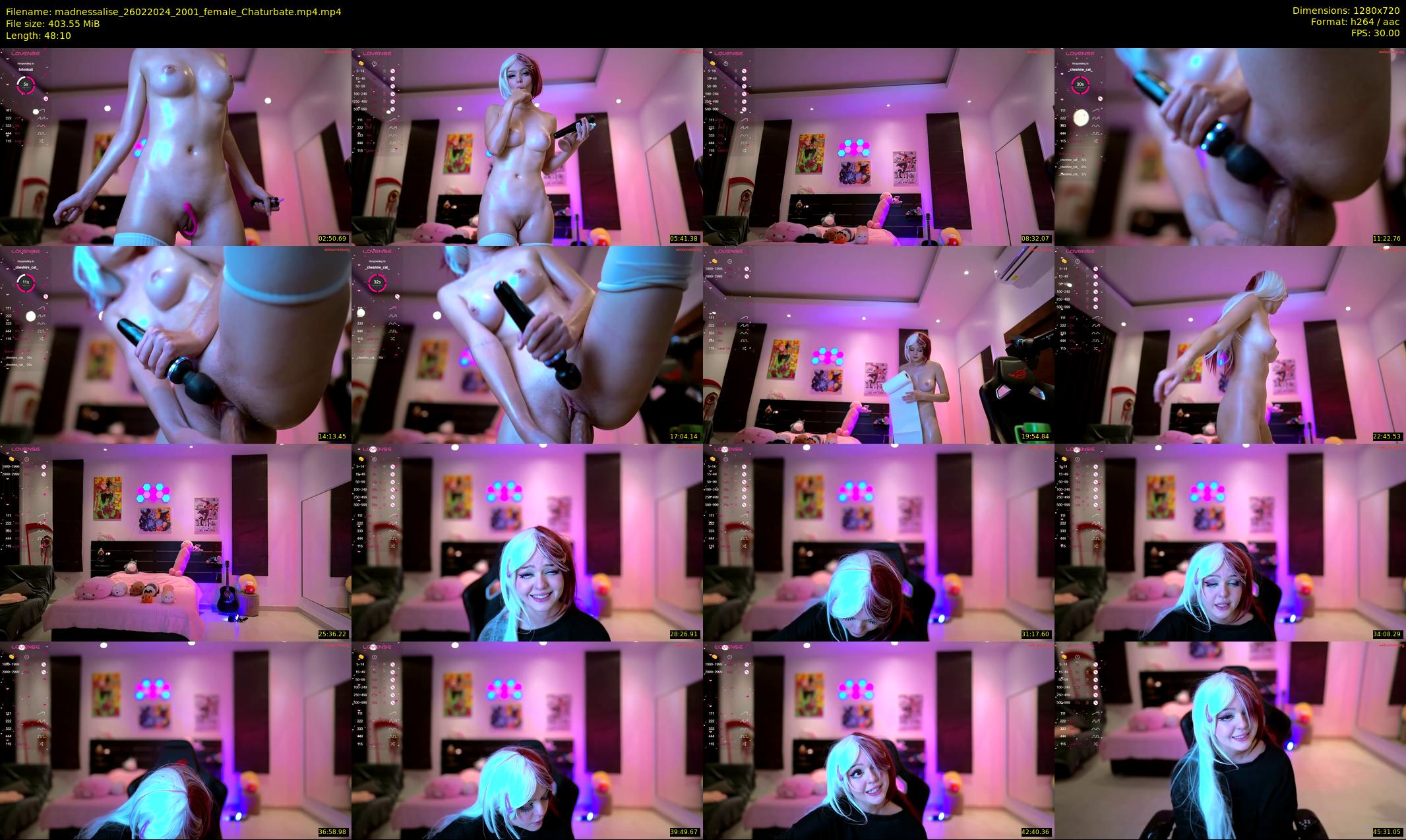 madnessalise — 49 minute Chaturbate female cam show recording, 720p, Feb 26, 2024