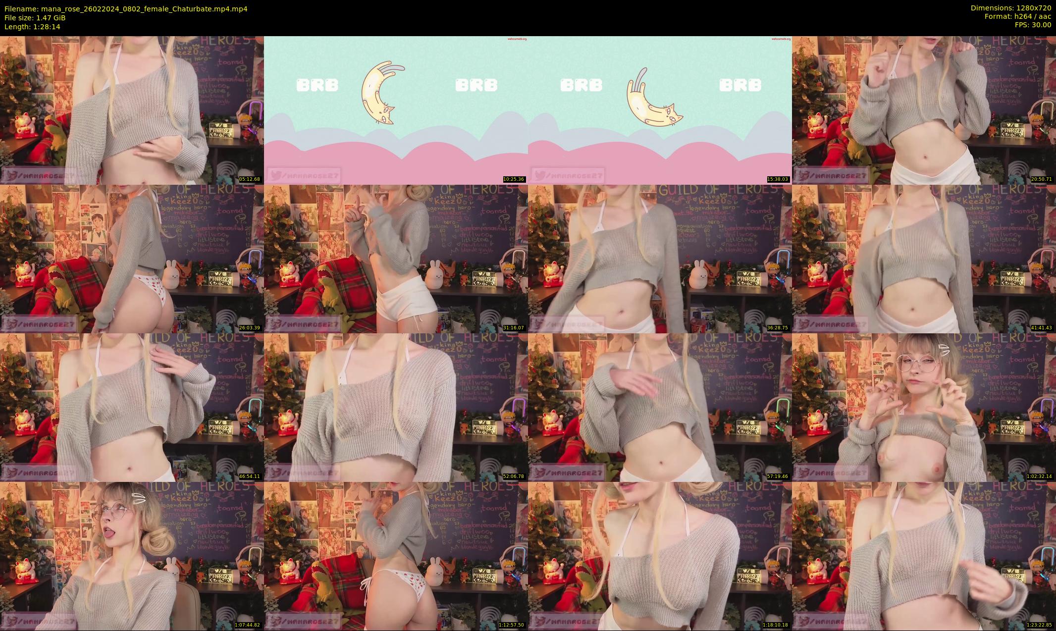 mana_rose — 89 minute Chaturbate female cam show recording, 720p, Feb 26, 2024