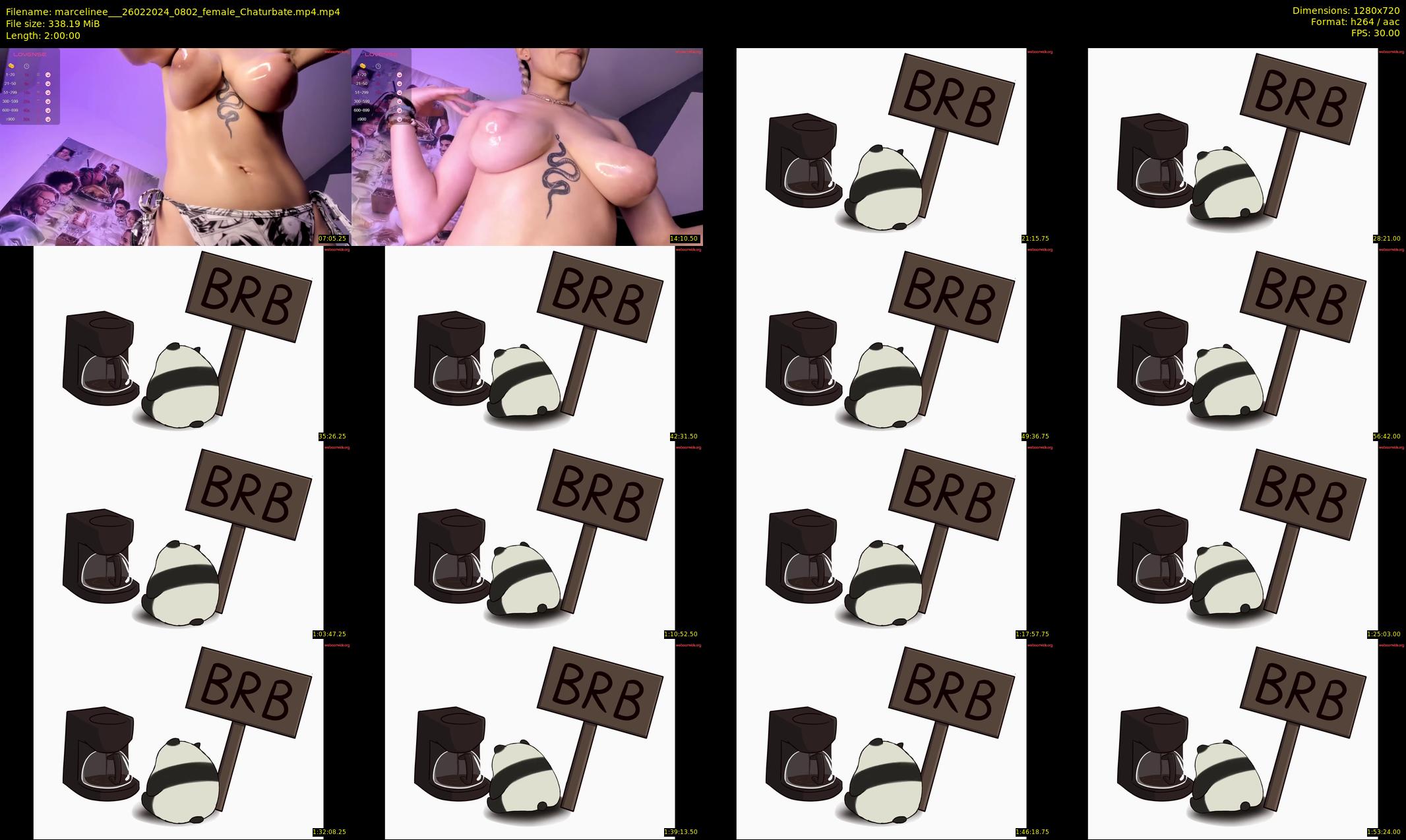marcelinee__ — 120 minute Chaturbate female cam show recording, 720p, Feb 26, 2024