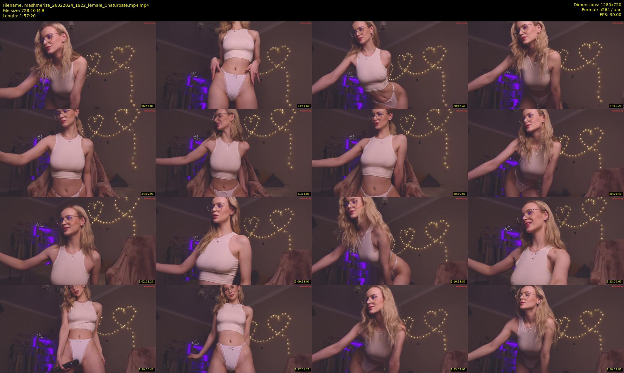 mashmerize — 118 minute Chaturbate female cam show recording, 720p, Feb 26, 2024