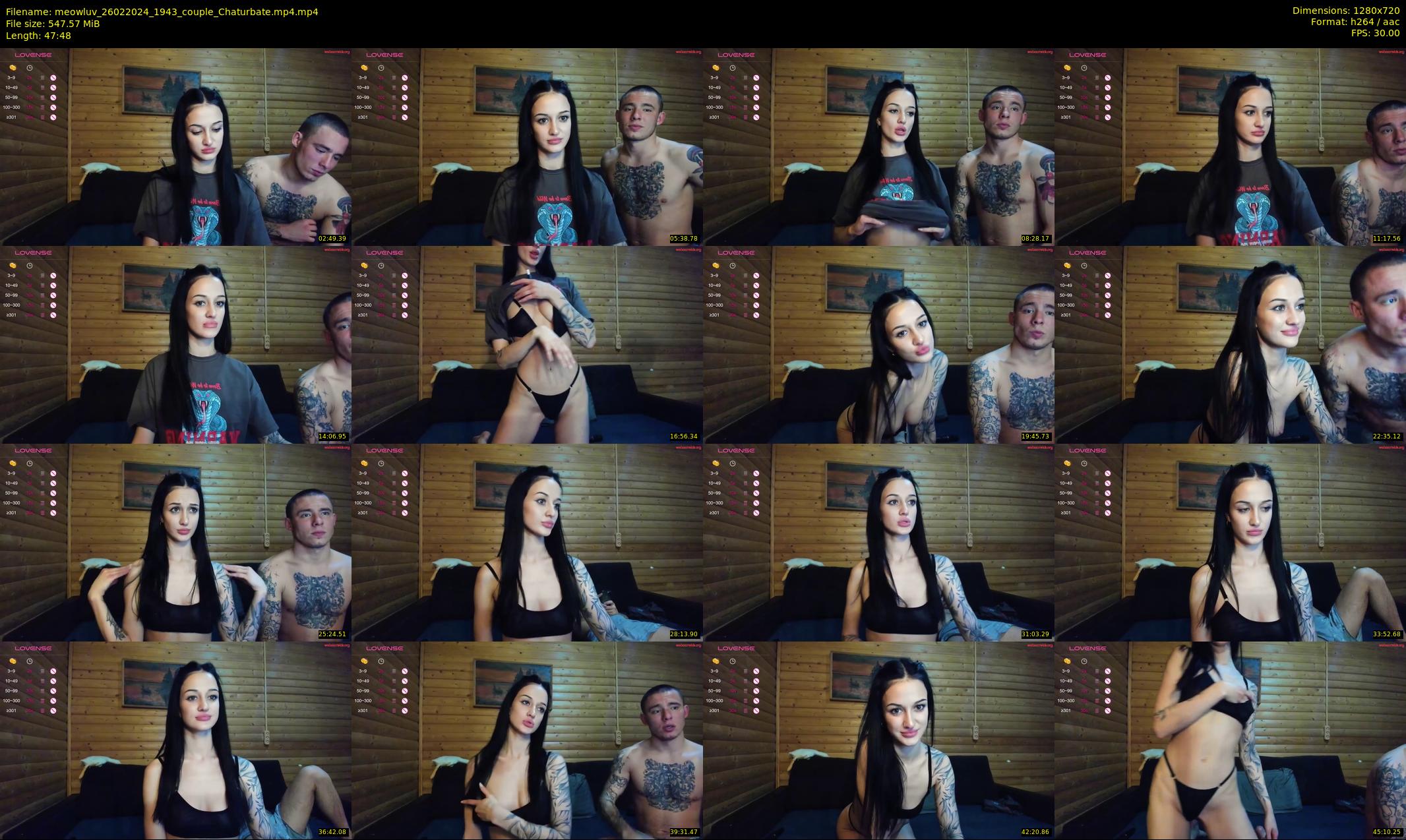 meowluv — 48 minute Chaturbate couple cam show recording, 720p, Feb 26, 2024