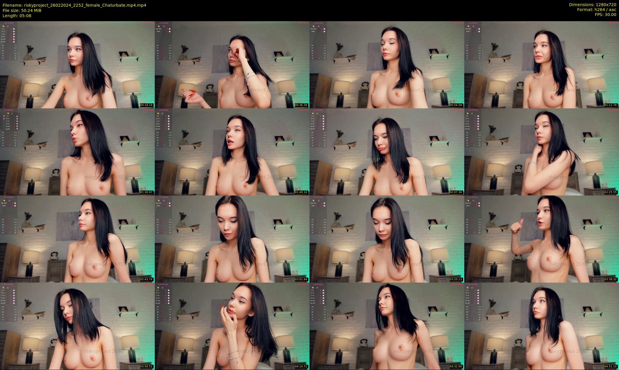 riskyproject — 6 minute Chaturbate couple cam show recording, 720p, Feb 26, 2024