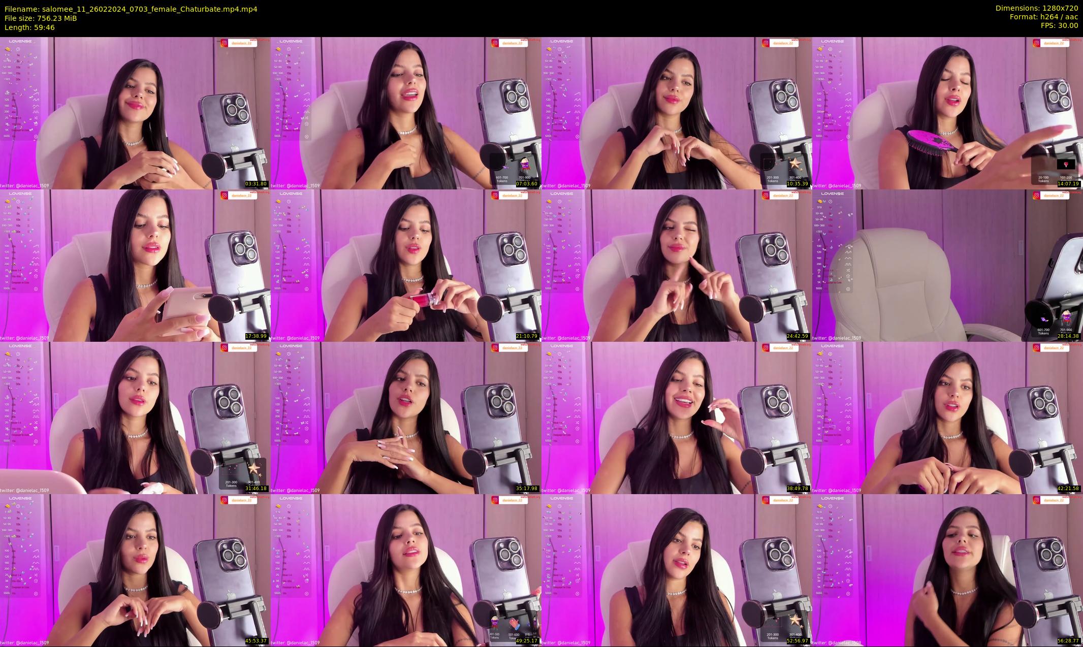 salomee_11 — 60 minute Chaturbate female cam show recording, 720p, Feb 26, 2024