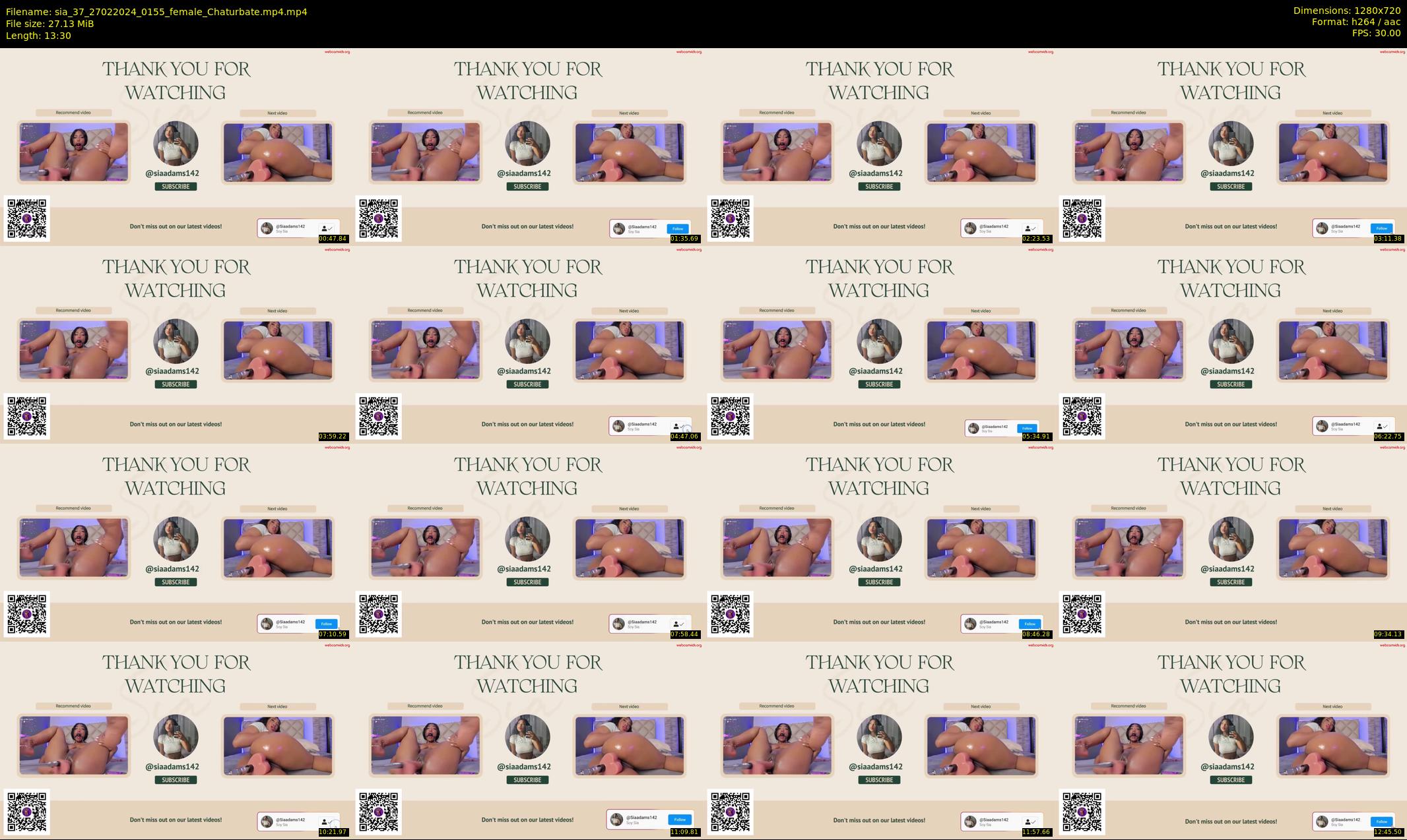 sia_37 — 14 minute Chaturbate female cam show recording, 720p, Feb 27, 2024
