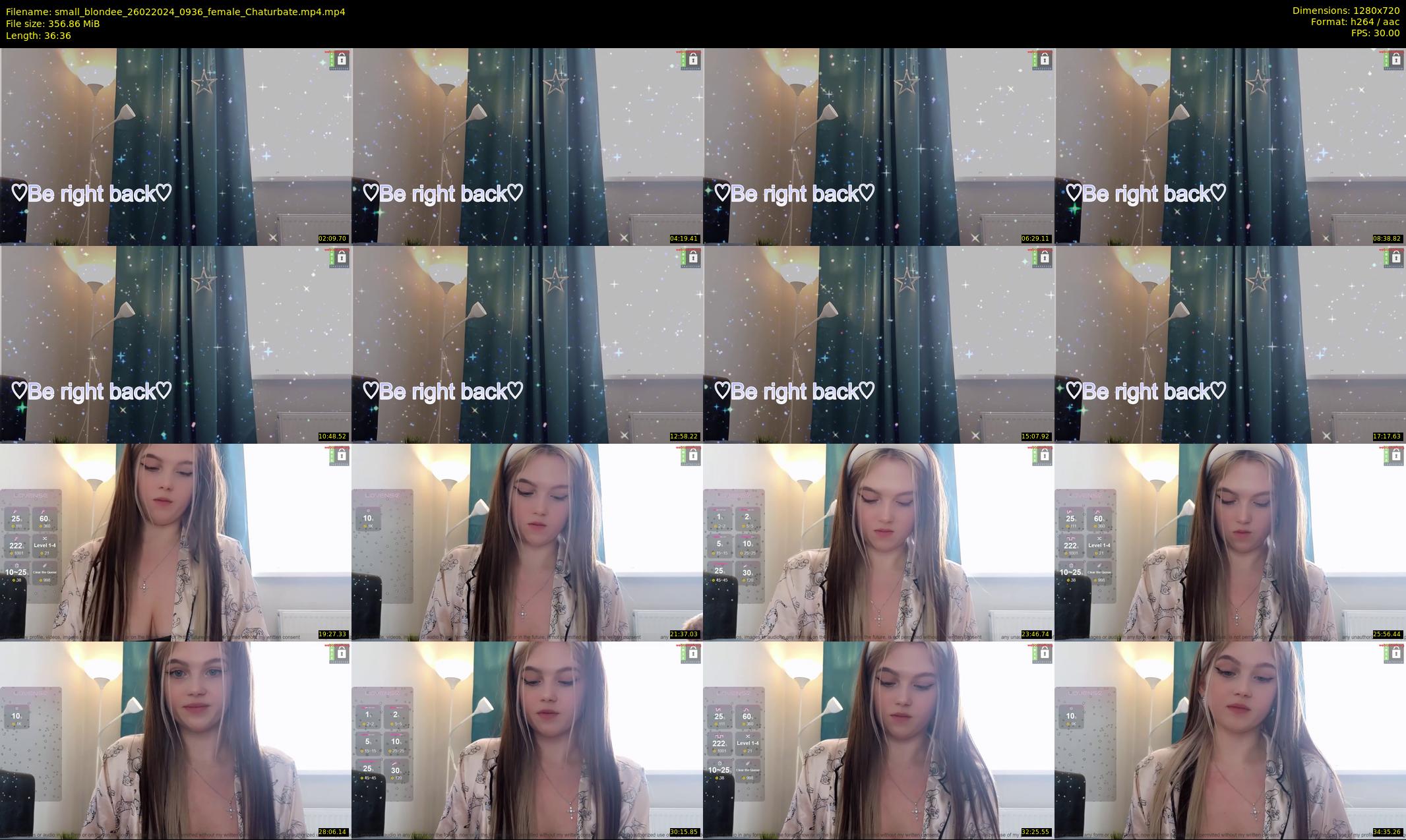 small_blondee — 37 minute Chaturbate female cam show recording, 720p, Feb 26, 2024