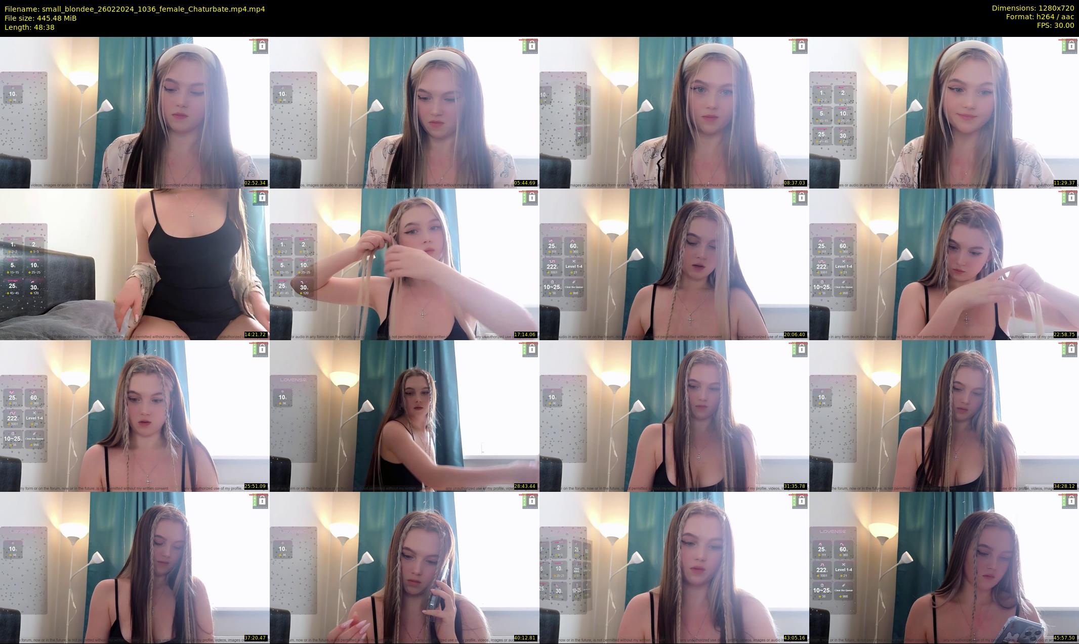 small_blondee — 49 minute Chaturbate female cam show recording, 720p, Feb 26, 2024