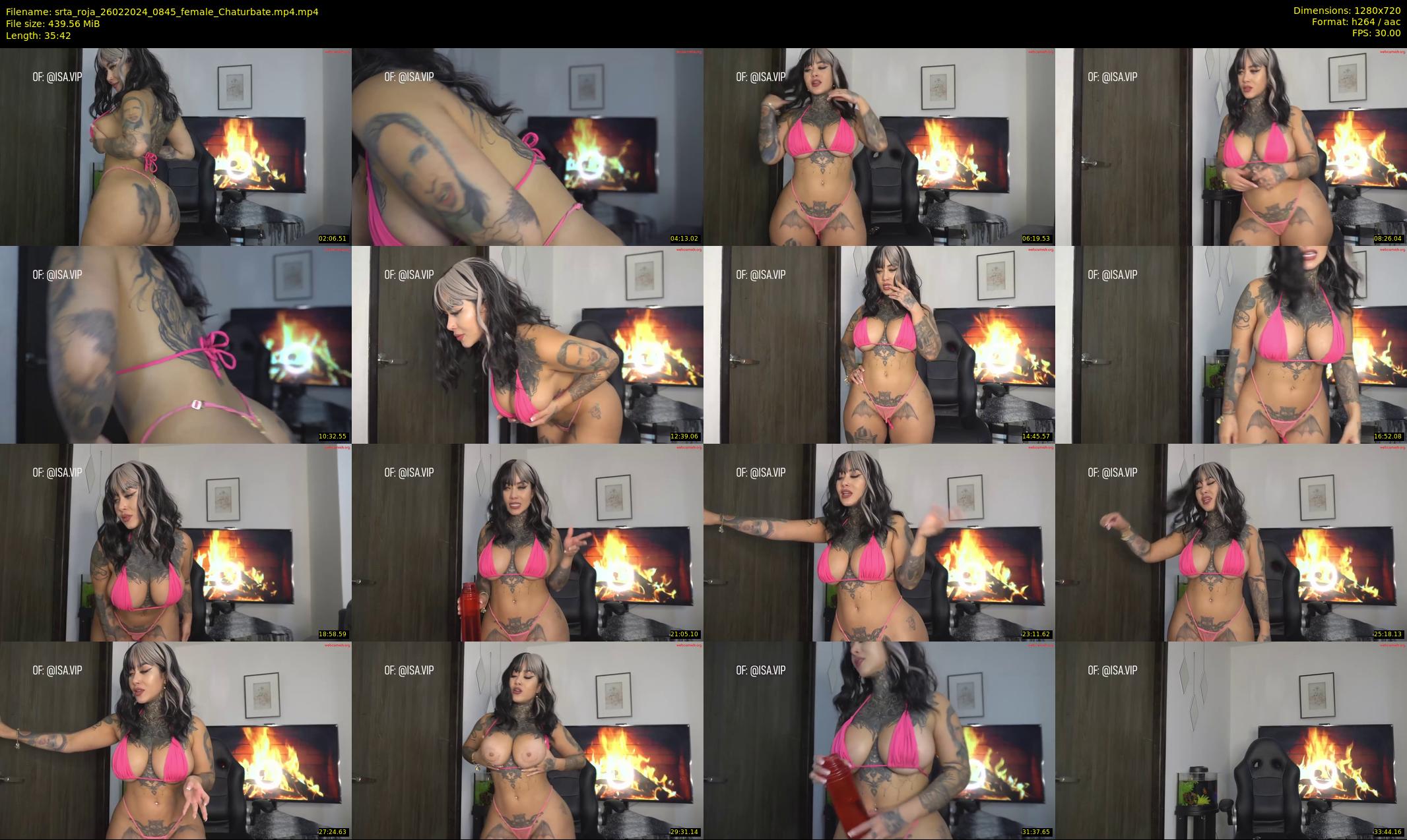 srta_roja — 36 minute Chaturbate female cam show recording, 720p, Feb 26, 2024