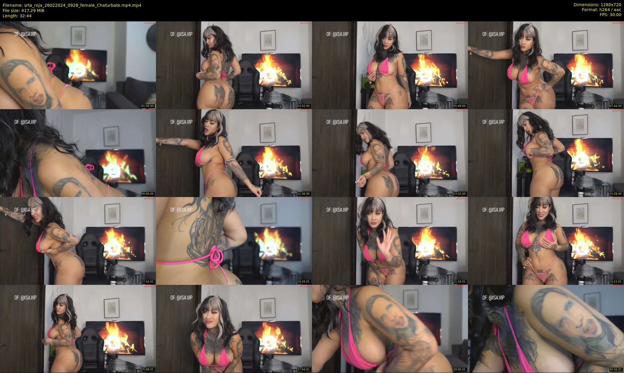 srta_roja — 33 minute Chaturbate female cam show recording, 720p, Feb 26, 2024