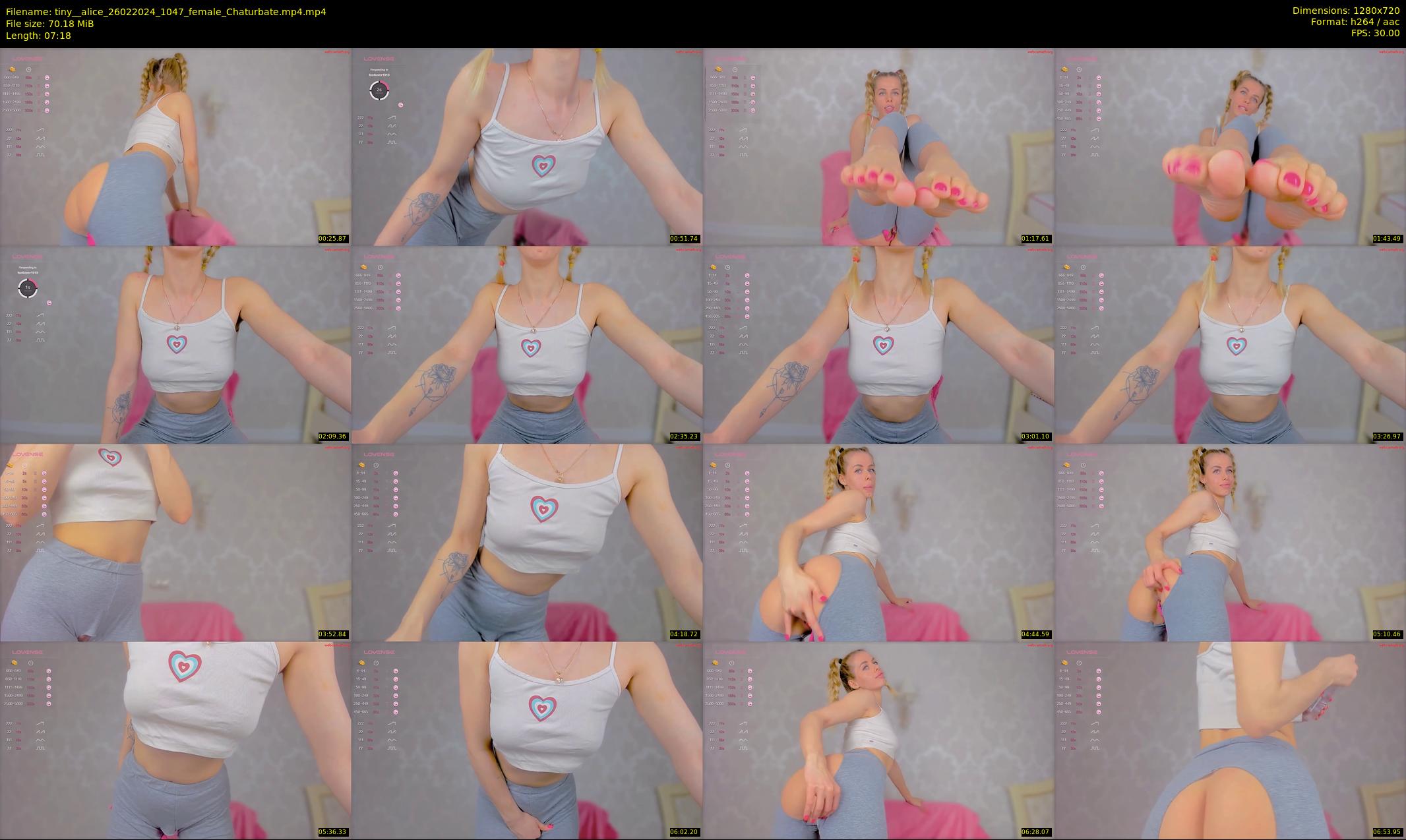 tiny__alice — 8 minute Chaturbate female cam show recording, 720p, Feb 26, 2024