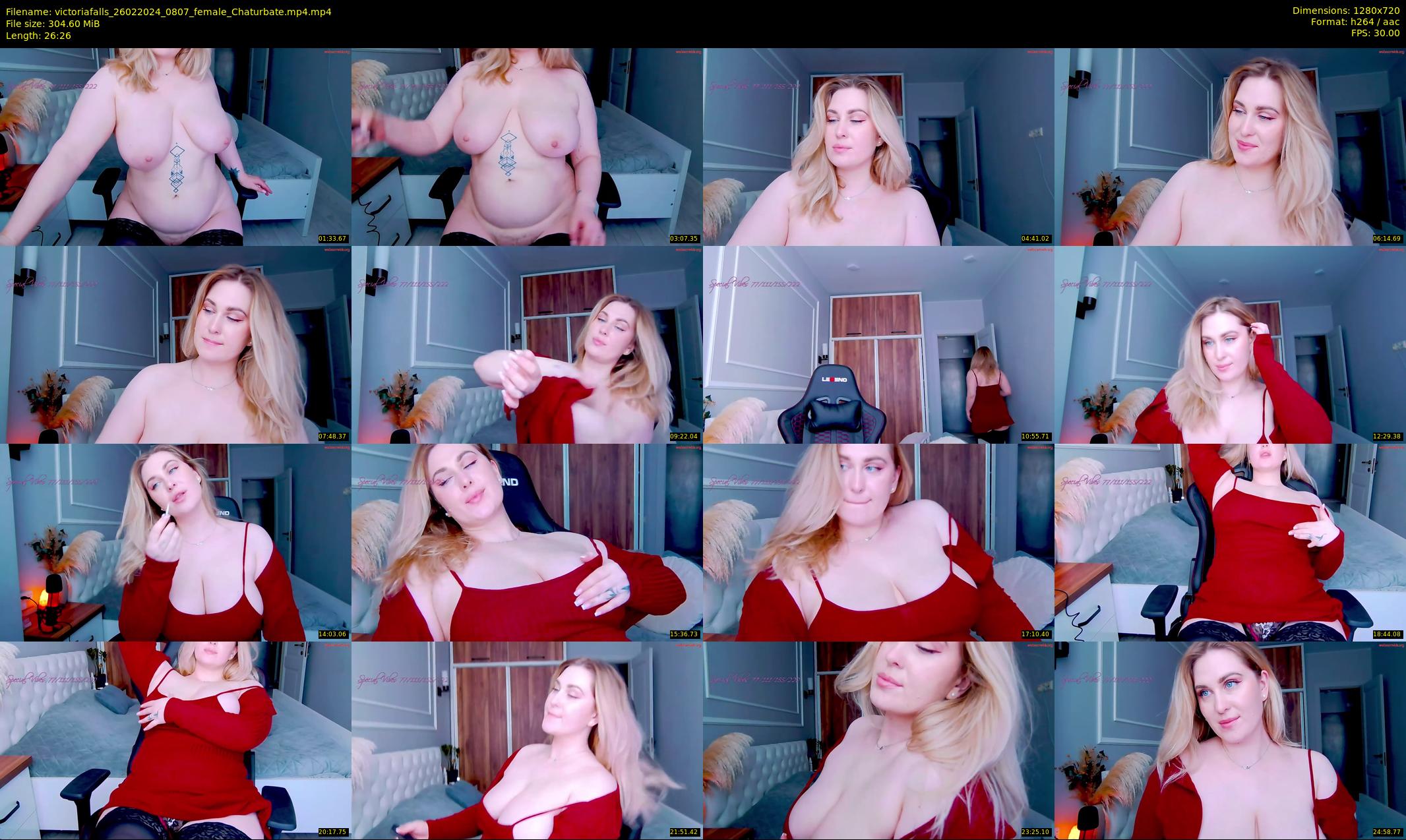 victoriafalls — 27 minute Chaturbate female cam show recording, 720p, Feb 26, 2024