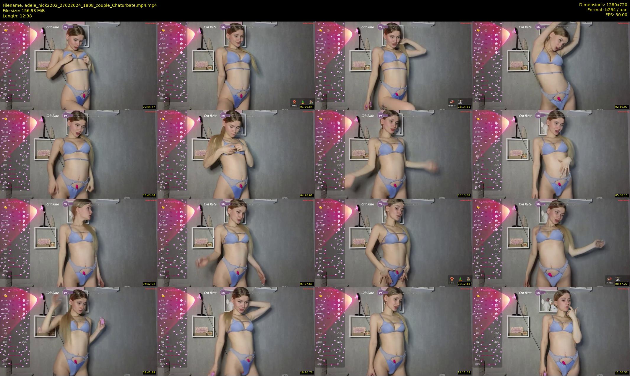 adele_nick2202 — 13 minute Chaturbate couple cam show recording, 720p, Feb 27, 2024