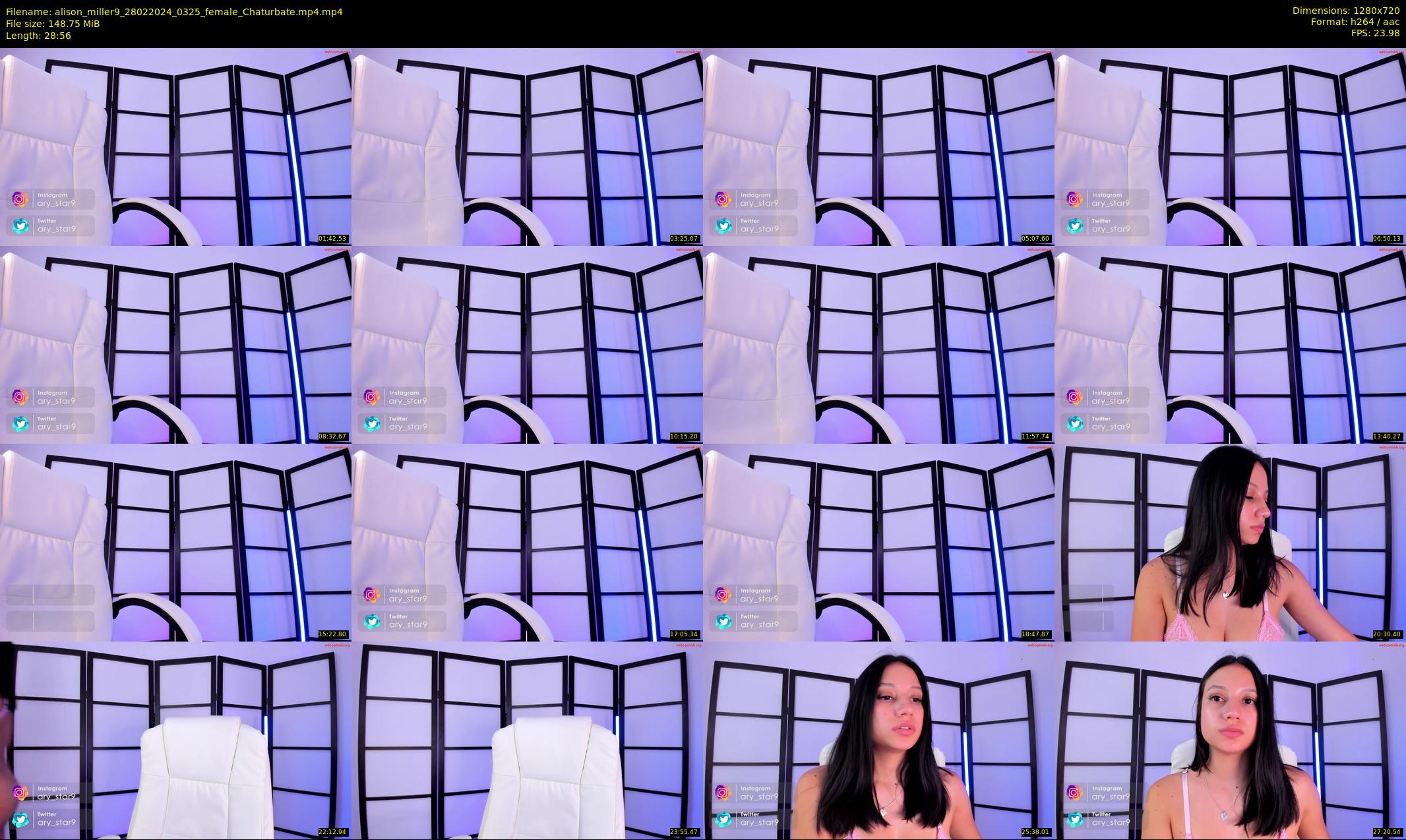 alison_miller9 — 29 minute Chaturbate female cam show recording, 720p, Feb 28, 2024