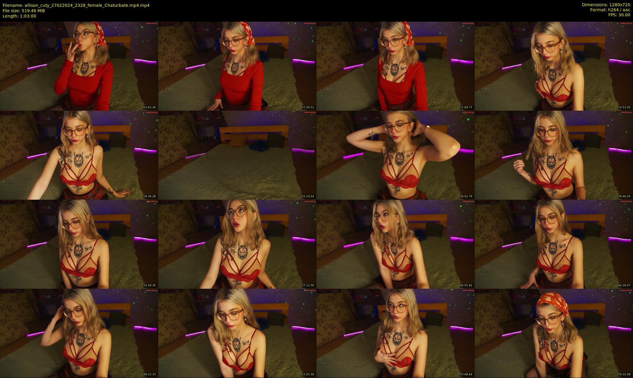 allison_cuty — 63 minute Chaturbate female cam show recording, 720p, Feb 27, 2024