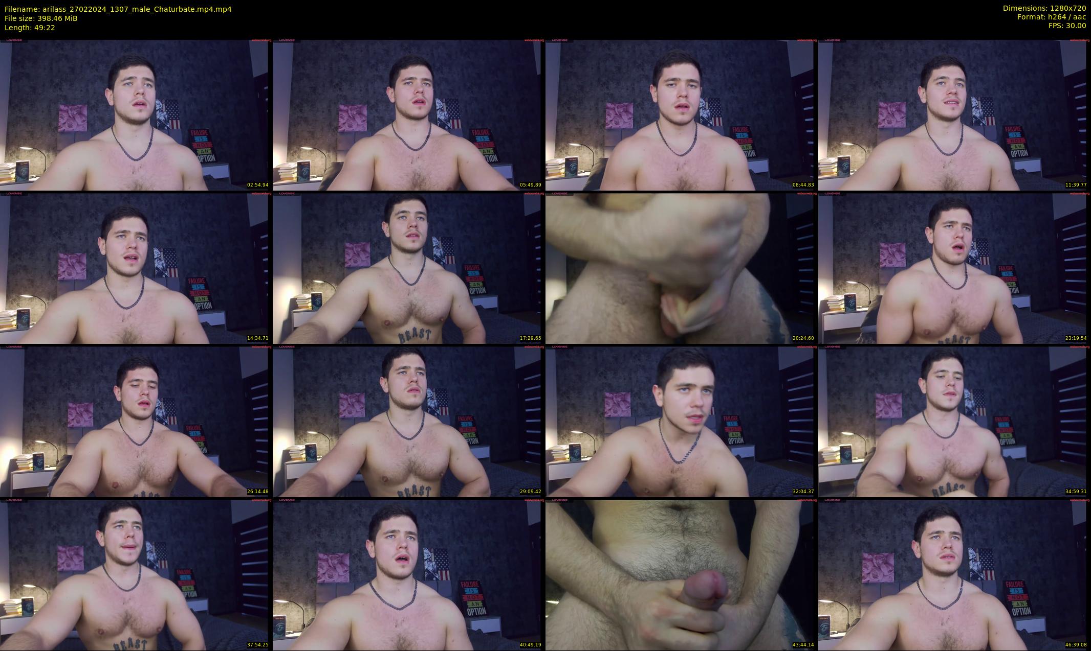 arilass — 50 minute Chaturbate male cam show recording, 720p, Feb 27, 2024