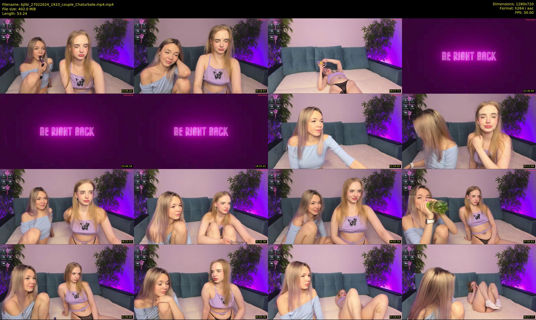bjliki — 54 minute Chaturbate couple cam show recording, 720p, Feb 27, 2024