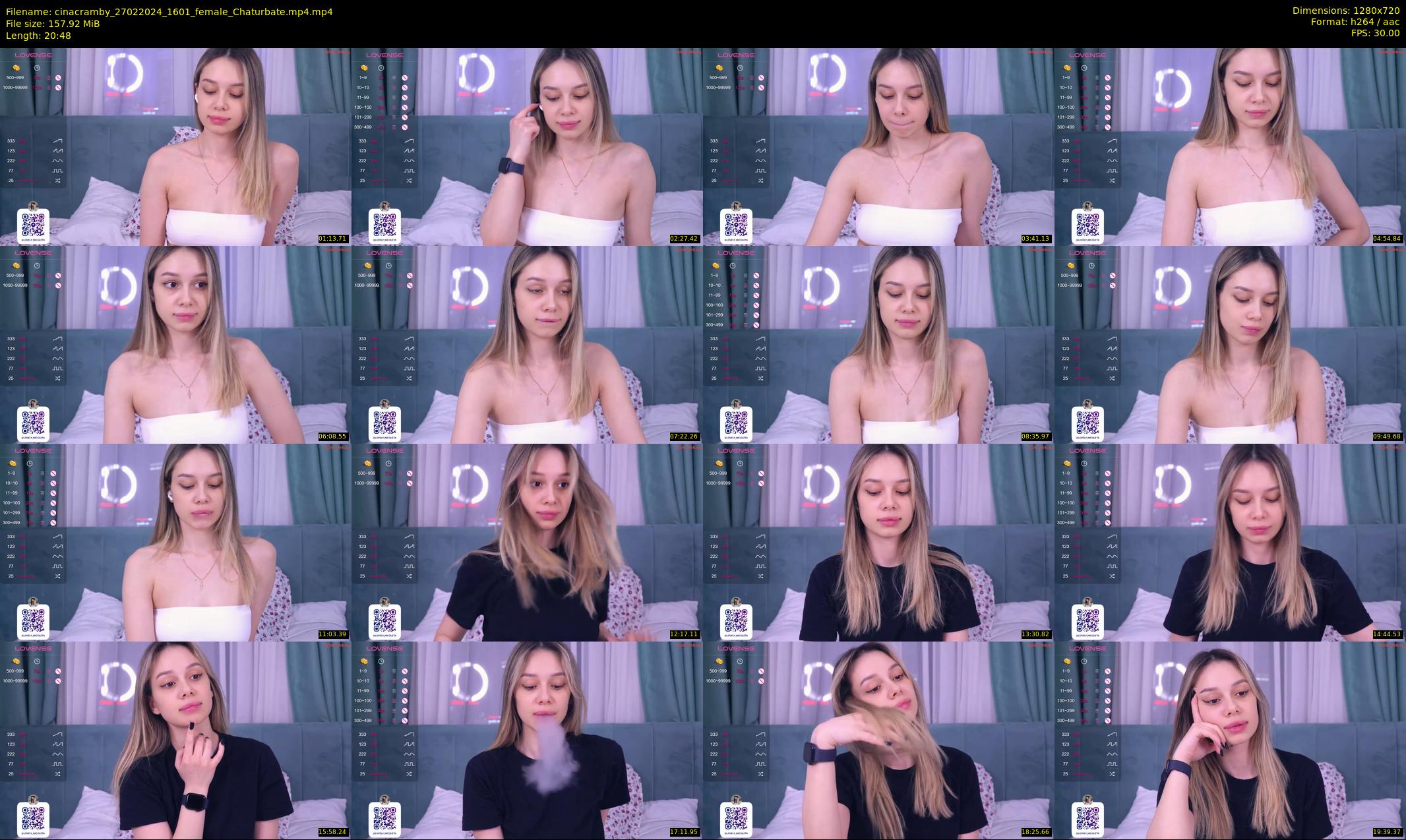 cinacramby — 21 minute Chaturbate female cam show recording, 720p, Feb 27, 2024