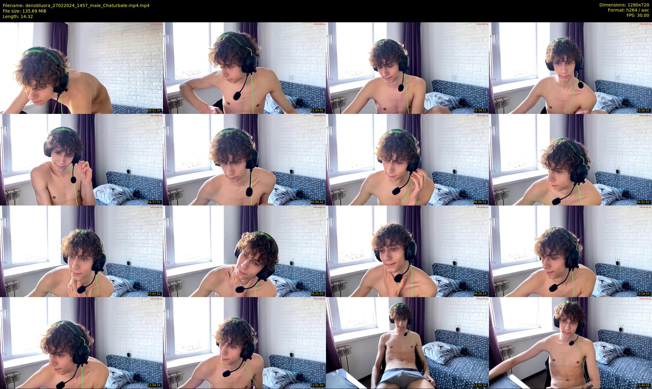 denobluora — 15 minute Chaturbate male cam show recording, 720p, Feb 27, 2024