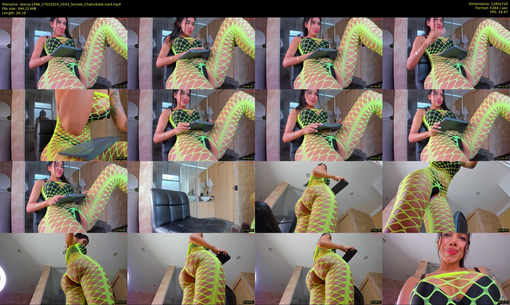 dianac1998 — 27 minute Chaturbate female cam show recording, 720p, Feb 27, 2024