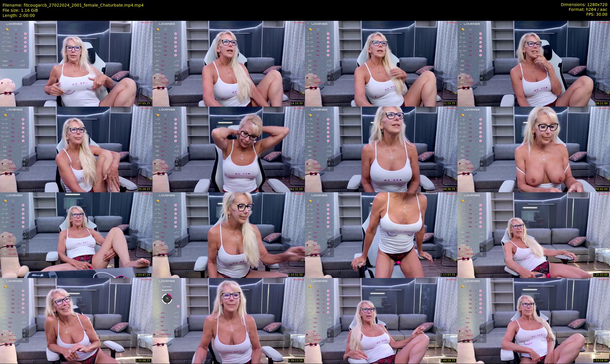 fitcougarcb — 120 minute Chaturbate female cam show recording, 720p, Feb 27, 2024