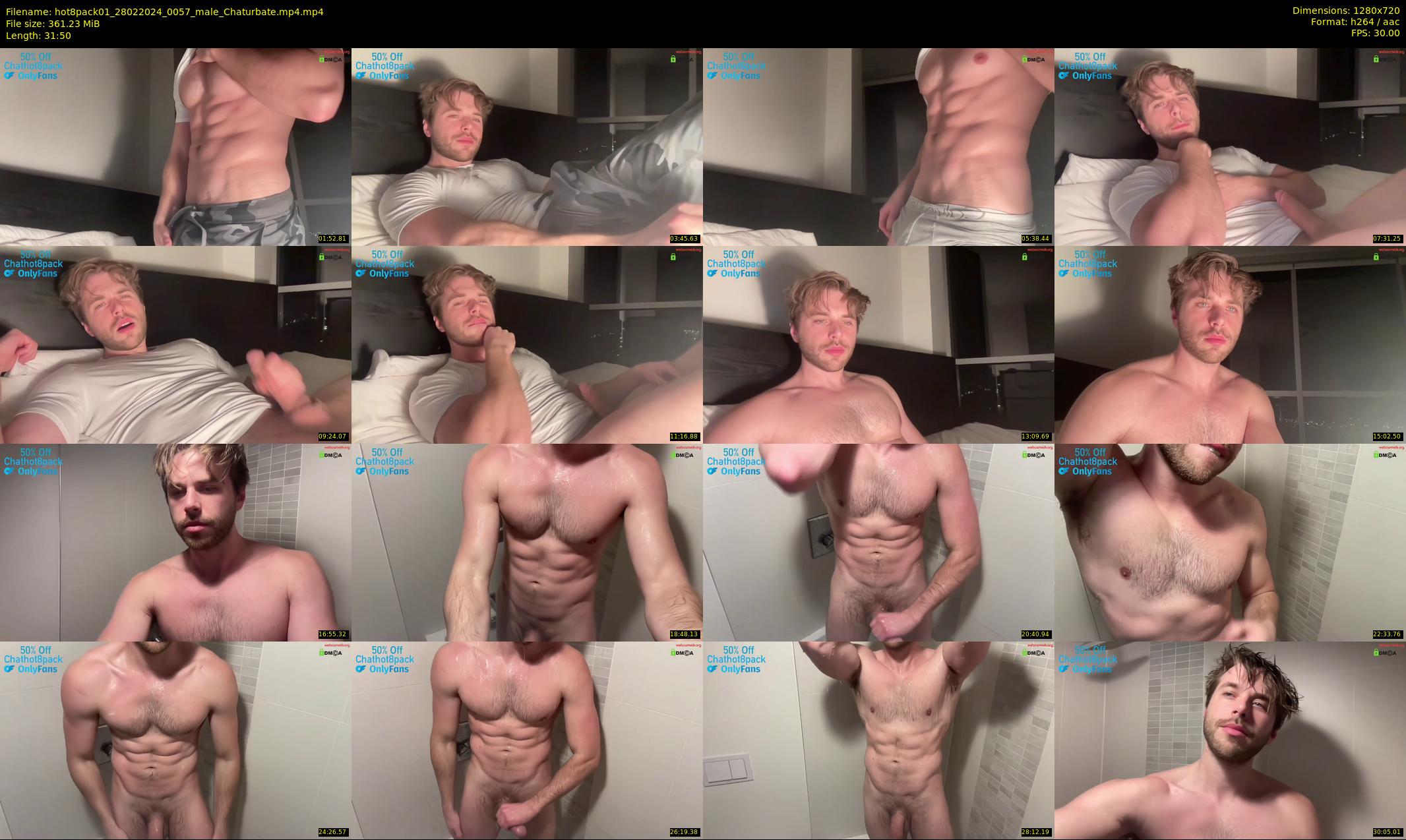 hot8pack01 — 32 minute Chaturbate male cam show recording, 720p, Feb 28, 2024