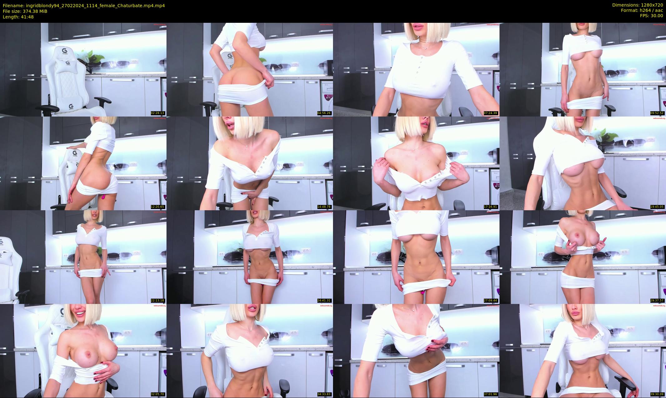 ingridblondy94 — 42 minute Chaturbate female cam show recording, 720p, Feb 27, 2024