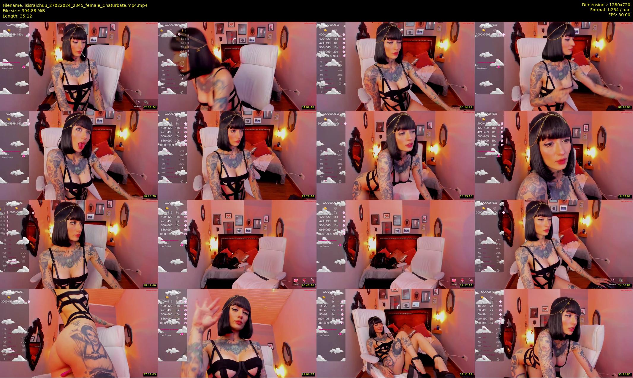 isisraichuu — 36 minute Chaturbate female cam show recording, 720p, Feb 27, 2024