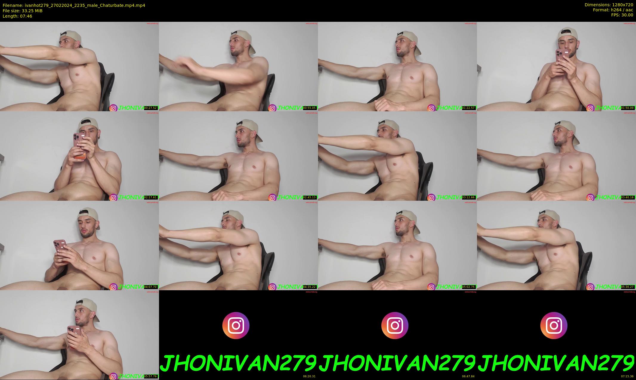 ivanhot279 — 8 minute Chaturbate male cam show recording, 720p, Feb 27, 2024
