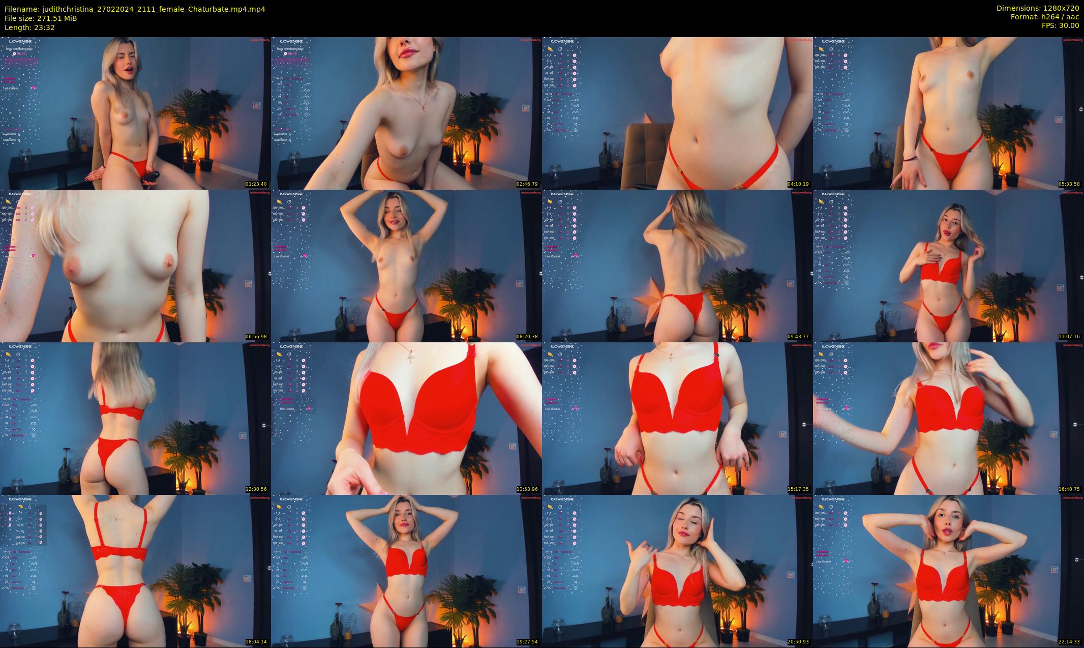 judithchristina — 24 minute Chaturbate female cam show recording, 720p, Feb 27, 2024